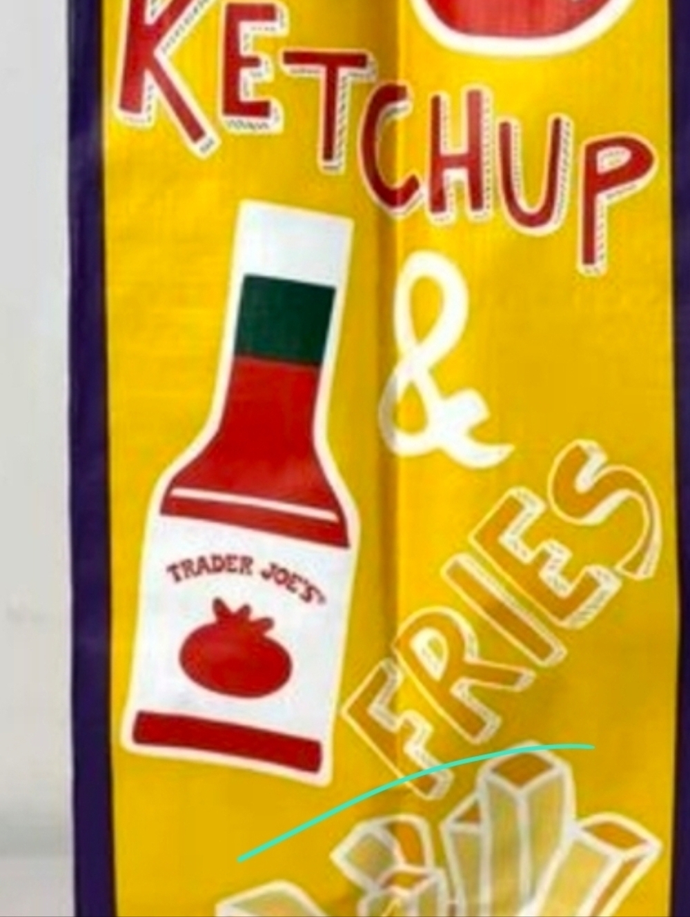 NWT- 2Trader Joe's Reusable Grocery Tote Bag Pair - Purple & Orange - Picture 5 of 7
